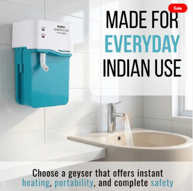 Skyline Portable Geyser 3000W Instant Hot Water, Anytime, Anywhere