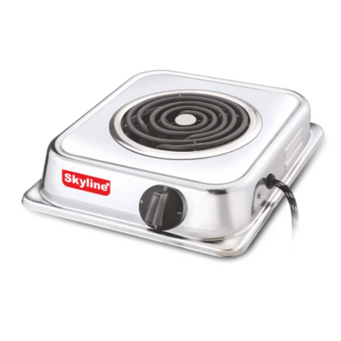Skyline 1250/2000W Chrome Finish Hot Plate – Sleek, Powerful, and Versatile Cooking Solution