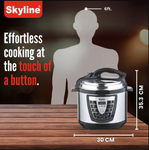 Skyline 6L Digital Pressure Cooker – 1000W Intelligent Cooking for Effortless Meals