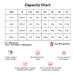 JVL 2750ML Stainless Steel Kitchen Storage Container, Capsule Shape Galaxy Clear Canister with Unbreakable Steel Lid - Durable and Elegant Food Storage Jar for Spices, Snacks, Grains
