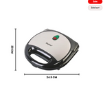 Skyline 750W 2-Slice Sandwich & Grill Toaster – Quick, Crispy, and Delicious Every Time!