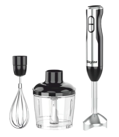 Skyline VTL-4050SS 500W Hand Blender with Chopper & Whisker – Versatile Kitchen Companion
