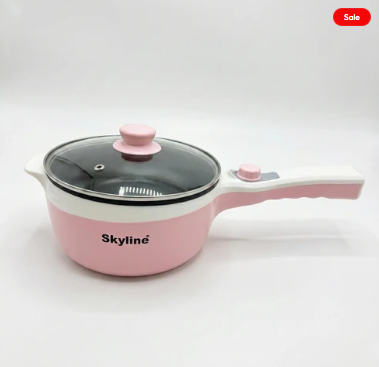 Skyline Multifunction Electric Pan, Adjustable 600-1500W, Versatile Cooking Tool