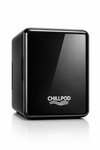 ChillPod 6-Can Mini Fridge | Portable Thermoelectric Cooler | Compact Personal Refrigerator for Home, Office & Travel- Black