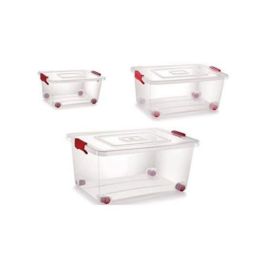 Nakoda Plastic Container - 16L, 1 Piece, Transparent, (41.5 x 30.8 x 20.6) cm