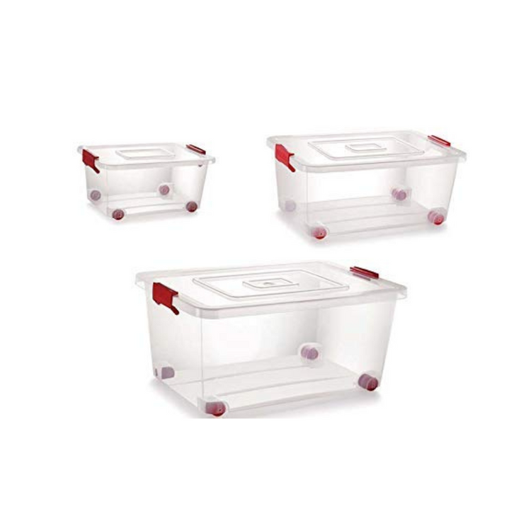 Nakoda Plastic Container - 16L, 1 Piece, Transparent, (41.5 x 30.8 x 20.6) cm