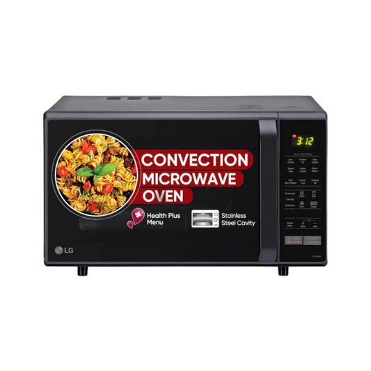 LG 28 L Convection Microwave Combination OvenOven (MC2846BV, Black, Auto Cook, Defrost, Indian Cuisine, Tandoor Se, Child Lock, Steam Cook & Stainless Steel Cavity)