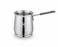 Shri & Sam Stainless 400ml Steel Coffee Warmer with Sandwich Bottom | Heavy Gauge Milk Boiler & Coffee Pot with Heat-Resistant Handle | Durable Kitchen Heating Pan