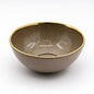 Premium 6-Inch Ribbed Glass Bowl Set (Set of 4) with Gold Rim | Elegant Serving & Dessert Bowls