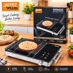 Jaypee Plus Infrakuk 2000W Infrared Cooktop with Touch Control, Timer & Auto-Sensor Technology | Portable Infrared Electric Stove with Roast & Toast Grill | High Power Electric Cooktop