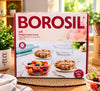 Borosil Designer Glass Bowls Set of 4 (430 ml) – 100% Borosilicate Glass Serving Bowls – Oven & Microwave Safe Clear Snack, Dessert & Fruit Bowls
