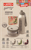 **Jaypee Voyager Duo Combo Set | Stainless Steel Insulated Water Bottle & Food Container Set | BPA-Free Food Grade Lunch Box & Water Bottle Combo | Travel, Office & Everyday Use**