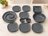 Addox Signature Nairobi Snacks Set 11 Pcs | Premium Porcelain Serving Platter Set with Spiral Plate, Square Bowl, 6 Plates & Serving Dishes