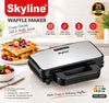 Skyline 1000W Waffle Maker – Perfect Golden Waffles in Minutes
