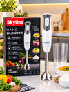 Skyline VTL 7044 SS Hand Blender 300W | 2-Speed Powerful Immersion Blender with Stainless Steel Shaft & Safety Lock