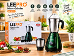 Leepro 500W Mixer Grinder (LP-019) with 2 Stainless Steel Jars – Heavy-Duty Food Processor and Blending Machine with 1-Year Warranty for Home Kitchen Use