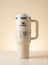 Stanley Insulated Tumbler with Handle –Stainless Steel Travel Mug, Keeps Drinks Cold 11 Hours & Hot 8 Hours (White)