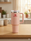 Stanley Insulated Tumbler with Handle –Stainless Steel Travel Mug, Keeps Drinks Cold 11 Hours & Hot 8 Hours (Pink)