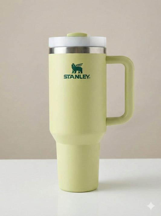 Stanley Insulated Tumbler with Handle –Stainless Steel Travel Mug, Keeps Drinks Cold 11 Hours & Hot 8 Hours (Green)