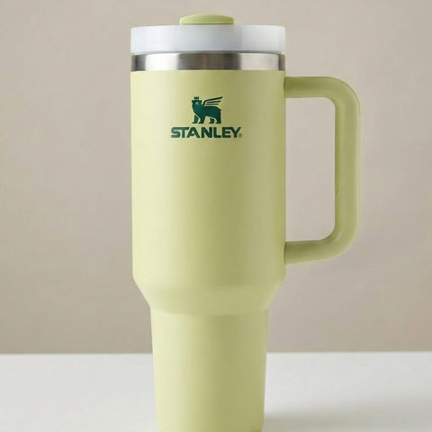 Stanley Insulated Tumbler with Handle –Stainless Steel Travel Mug, Keeps Drinks Cold 11 Hours & Hot 8 Hours (Green)