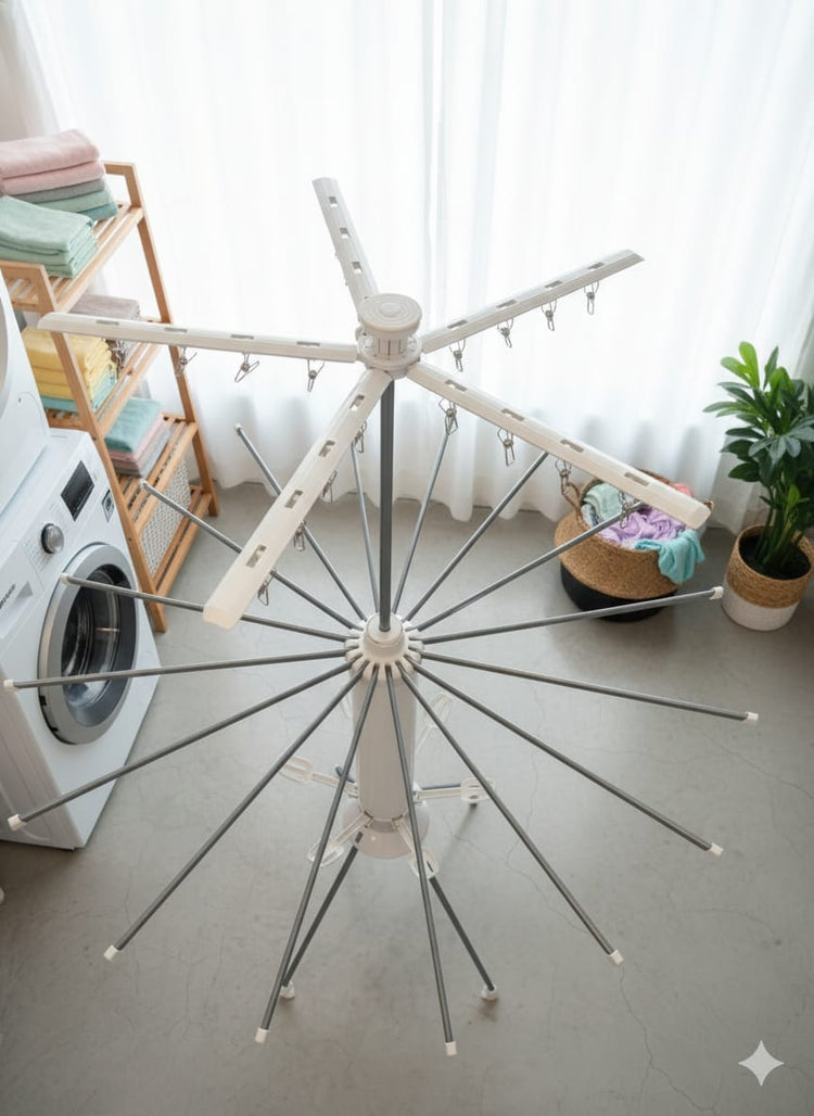 Octopus Cloth Drying Stand 3 Tier Design | Suitable for Everyday | Finish | Ideal for Gifting and Personal Use