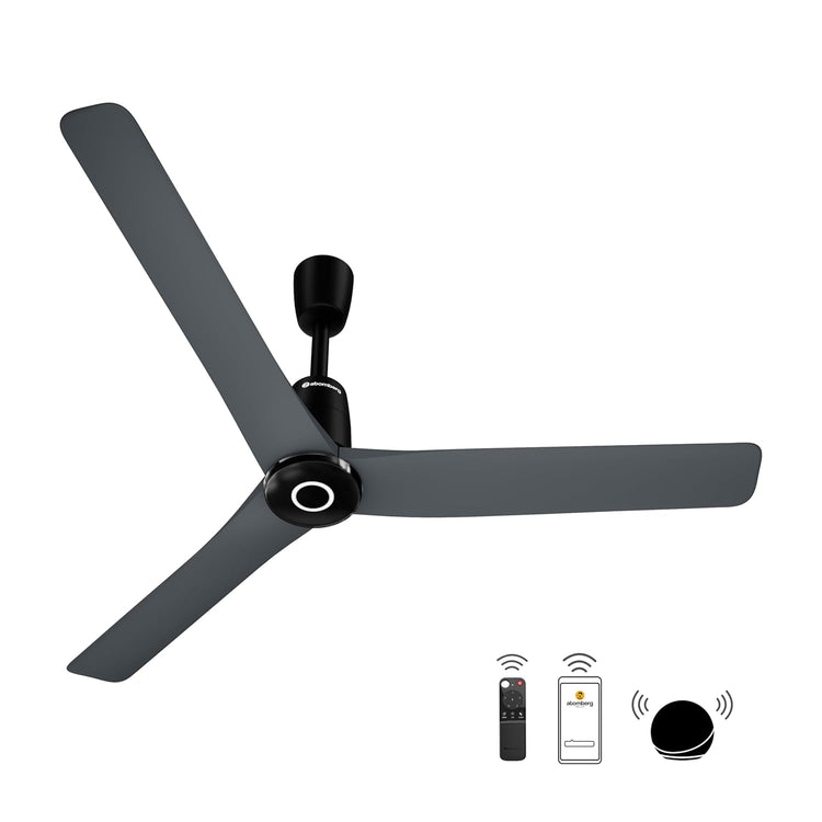 Atomberg Aris Contour Smart 1200mm BLDC Ceiling Fan with IoT & Remote,5 star,Best-in-class Air Delivery,Silent Operation,Free Installation, Award Winning Sleek Design, 3 Year Warranty (Regent Grey)