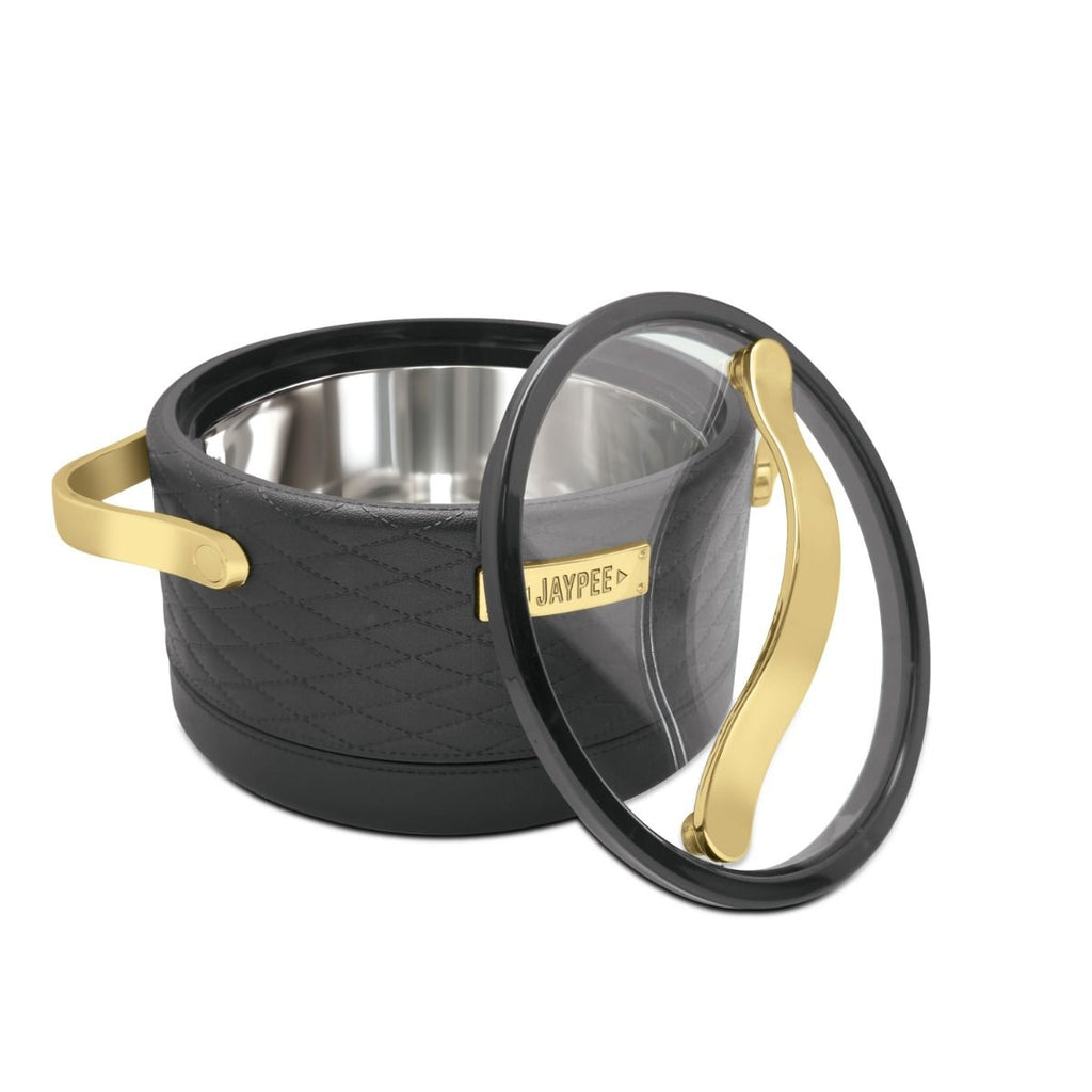 Jaypee Luxura Klass PU Insulated Inner Stainless Steel Casserole, 2000ml Black