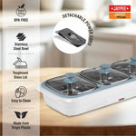 Jaypee E-3 Electric Casserole Set with Toughened Glass Lid