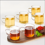 Borosil Prime Tea Set 5 N Glass Kettle 1l+4 Vision Mug 190ml Bgfgbcom0012 - Capacity: 1 Ltr + 190 Ml Milliliter (Ml)