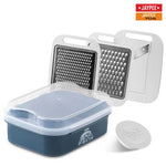 Jaypee Quickuts Stainless Steel Multipurpose 3 Plate Grater Set, 1200ml