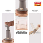 Jaypee Chip-Chop Manual Push Vegetable Chopper | Lock-Unlock System | Stainless Steel Blades