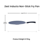 Vinod Zest Aluminium Non Stick Flat Multi Tawa - 28 cm | Triple Layer Ceramic Coating | 4mm Extra Thick Dosa Tawa | Bakelite Handle | Gas and Induction Base | 1 Year Warranty
