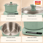 Jaypee Plus Digi Cook Programmable Electric Cooker Cum Casserole Set – 2-in-1 Electric Casserole Set-Green