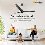Atomberg Renesa Smart 1200mm BLDC Ceiling Fan with IoT & Remote | Energy Efficient Ceiling Fan | Ceiling fan for Living Room | High Air Delivery with LED Indicators (Pebble Grey)