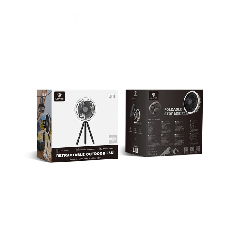 Lenyes LHF11 LED Illuminated 4-Stage Multifunctional Cooling Fan