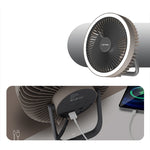 Lenyes LHF11 LED Illuminated 4-Stage Multifunctional Cooling Fan