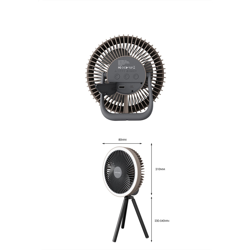 Lenyes LHF11 LED Illuminated 4-Stage Multifunctional Cooling Fan