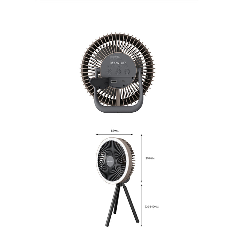 Lenyes LHF11 LED Illuminated 4-Stage Multifunctional Cooling Fan