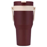 Oliveware Titan 750 ml Traveller Mug | Stainless Steel Inner | Insulated Plastic Body | Hot & Cold Beverage Travel Cup- Brown