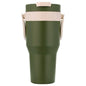 Oliveware Titan 750 ml Traveller Mug | Stainless Steel Inner | Insulated Plastic Body | Hot & Cold Beverage Travel Cup- Green