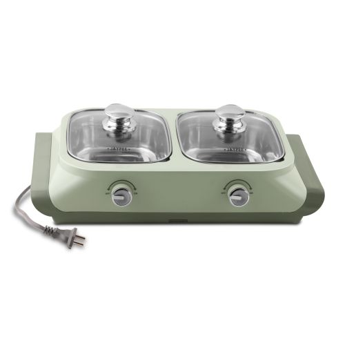 Jaypee Twin Power -2 Removable Steel Bowls Electric Casserole Set -1100ml each (Reheat Your Meal in Just 30 Minutes)