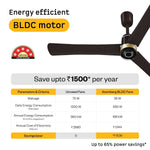 Atomberg Renesa Elite 1200mm 5-star BLDC fan, Remote Ceiling Fan for Home, High Air Delivery, Free Installation, 3-Year Warranty, Newly launched in 2025 (Blaze Brown)