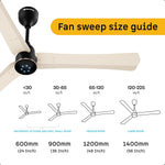Atomberg Renesa Halo Smart 1200mm,5-star BLDC fan,Remote Ceiling fan for Home,Works with Alexa,65% Energy Saving,High Air Delivery,LED Speed Indicator,3-Year Warranty,Newly Launched (SS Ivory & Black)