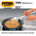 Hawkins Futura Hard Anodised Tava 26 cm, 4.88 mm (Black)