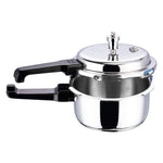 Vinod Platinum Triply Stainless Steel Outer Lid Pressure Cooker 5 Litres - ISI certified, Silver (Induction and Gas Stove Friendly) with 2 Years Warranty
