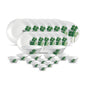 La Opala Diva Classique Collection Opal Glass Crockery | for Family of 6 | Dinner Set 27 pcs Dual Harmony | Plates & Bowls for Dining | Microwave Safe | 100% Vegetarian | Extra Strong | White