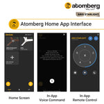 Atomberg Aris 1200mm BLDC Ceiling Fan with IoT & Remote Control | Smart Fan with Noiseless Operation (Dark Teakwood)