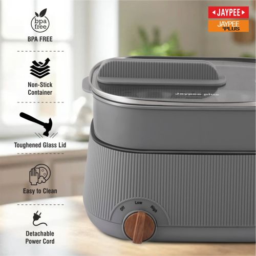 Jaypee Plus Multi Cook 4 in 1 ( Steam, Cook & boil ) Electric Cooker